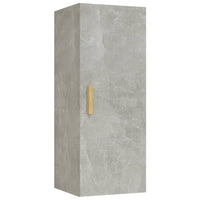 Armadietto a Muro Grigio Cemento 34,5x34x90cm Legno Multistrato cod mxl 32968