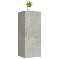 Armadietto a Muro Grigio Cemento 34,5x34x90cm Legno Multistrato cod mxl 32968