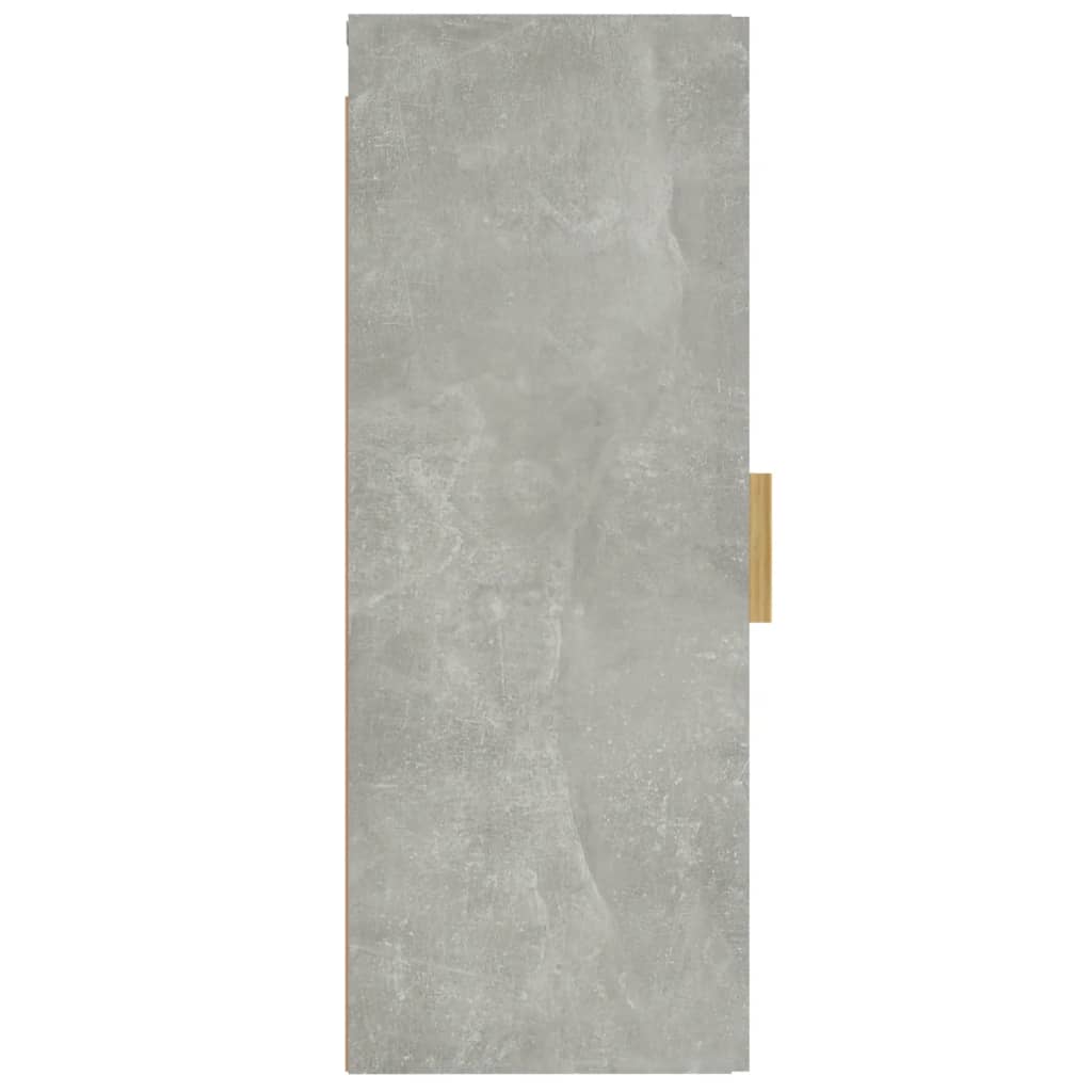 Armadietto a Muro Grigio Cemento 34,5x34x90cm Legno Multistrato cod mxl 32968