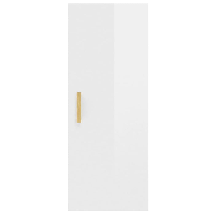  Mobile Parete Bianco Lucido 34,5x34x90 cm in Legno Multistrato cod mxl 33208