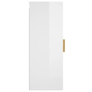  Mobile Parete Bianco Lucido 34,5x34x90 cm in Legno Multistrato cod mxl 33208