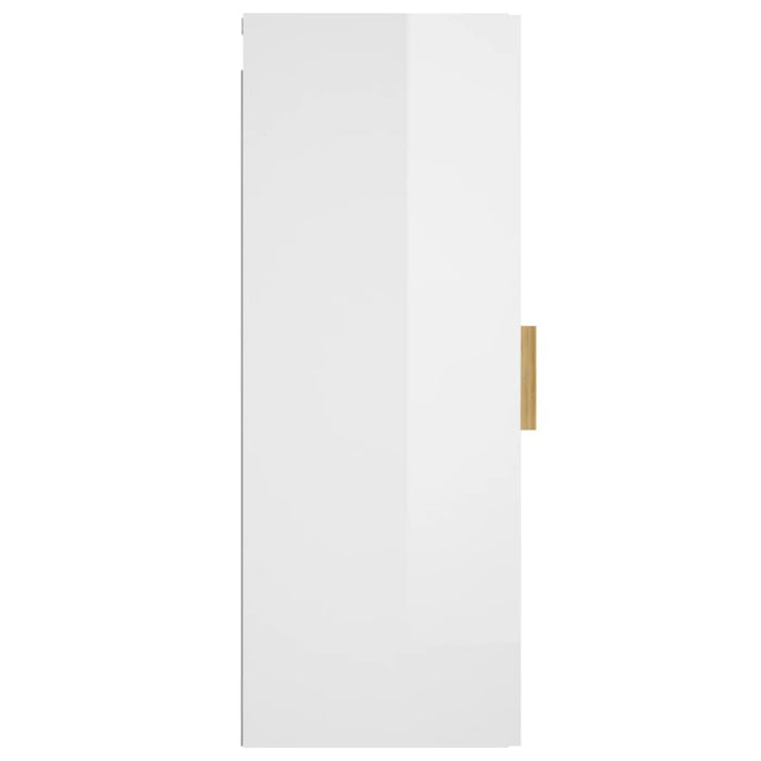  Mobile Parete Bianco Lucido 34,5x34x90 cm in Legno Multistrato cod mxl 33208