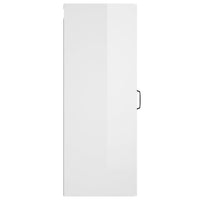 Mobile Parete Bianco Lucido 34,5x34x90 cm in Legno Multistrato cod mxl 32936