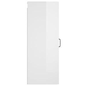 Mobile Parete Bianco Lucido 34,5x34x90 cm in Legno Multistrato cod mxl 32936