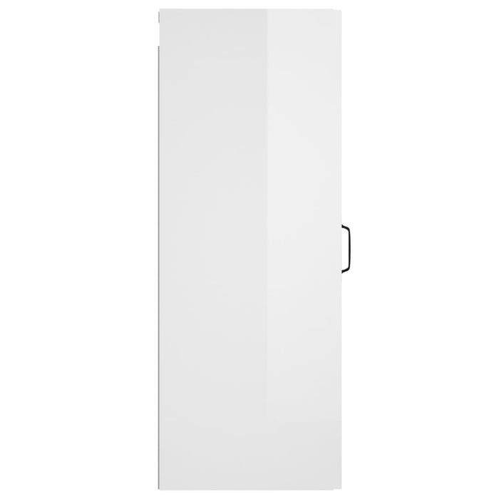 Mobile Parete Bianco Lucido 34,5x34x90 cm in Legno Multistrato cod mxl 32936