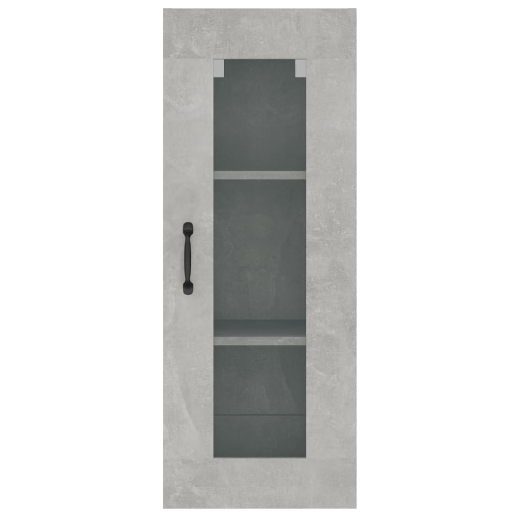 Armadietto Pensile a Parete Grigio Cemento 34,5x34x90 cm cod mxl 20577