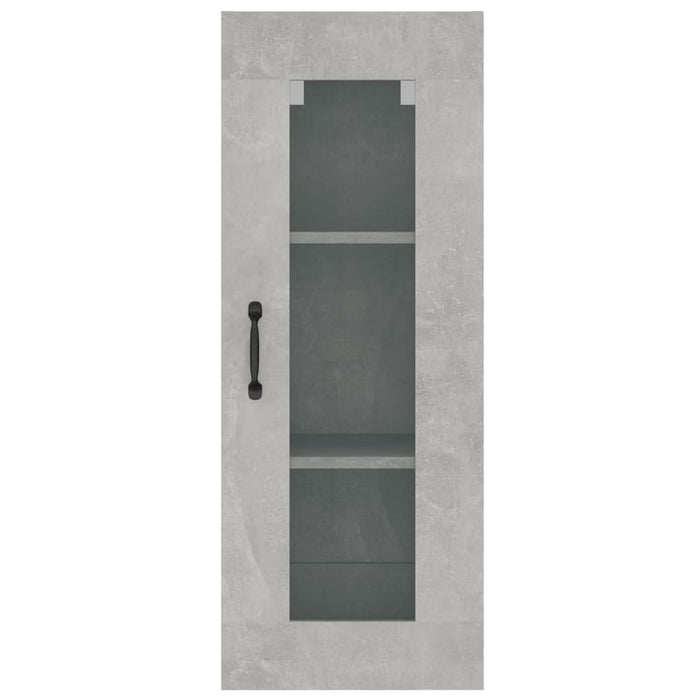 Armadietto Pensile a Parete Grigio Cemento 34,5x34x90 cm cod mxl 20577