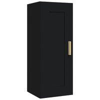 Armadietto a Muro Nero 35x34x90 cm in Legno Multistrato cod mxl 32943