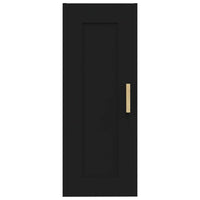 Armadietto a Muro Nero 35x34x90 cm in Legno Multistrato cod mxl 32943