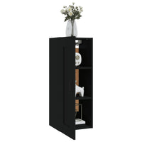 Mobile Pensile Nero 35x34x90 cm in Legno Multistrato cod mxl 52062