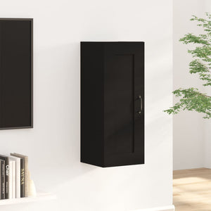 Mobile Pensile Nero 35x34x90 cm in Legno Multistrato cod mxl 52062