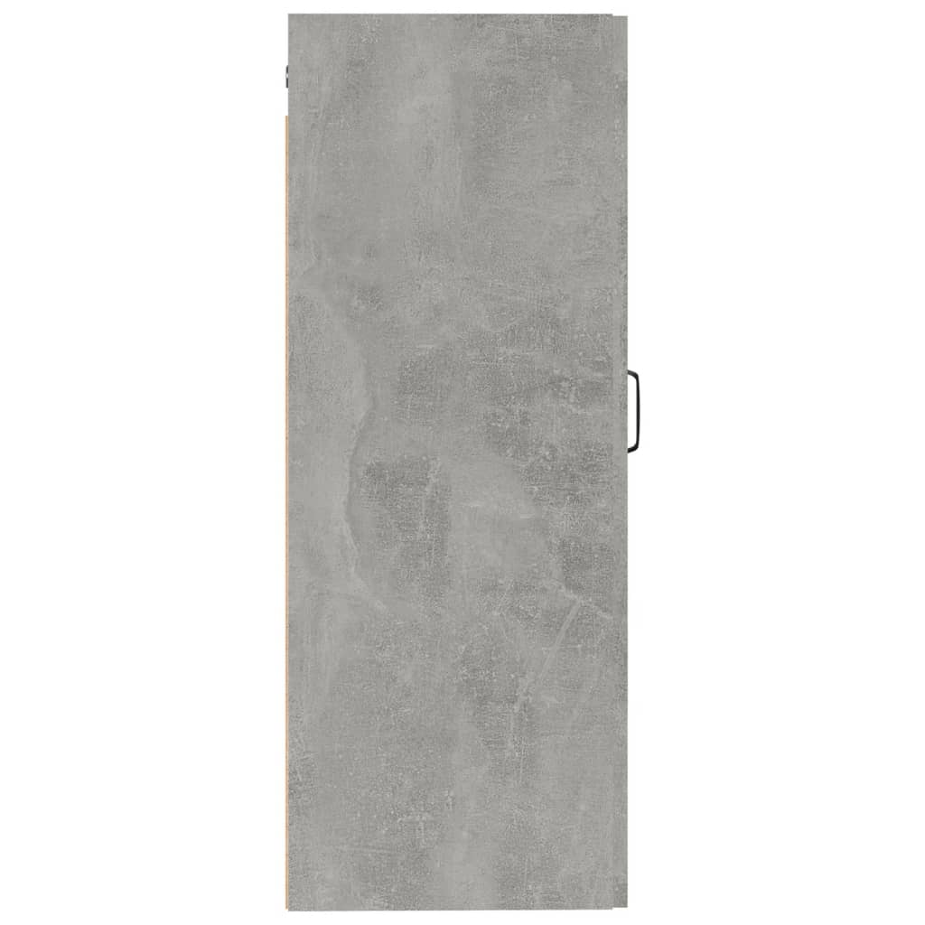 Mobile Pensile Grigio Cemento 35x34x90 cm in Legno Multistrato cod mxl 47021