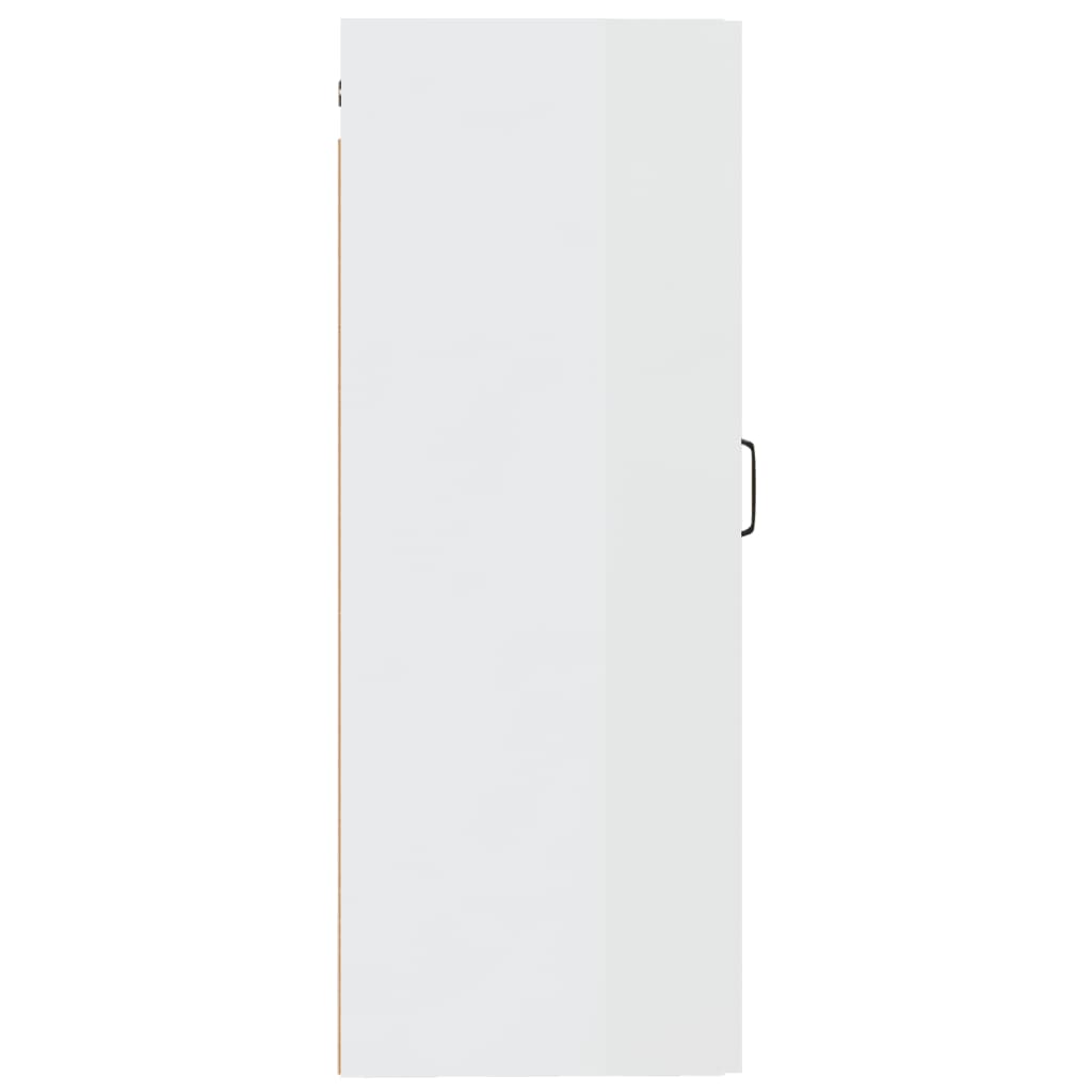 Mobile Pensile Bianco Lucido 35x34x90 cm in Legno Multistrato cod mxl 49370