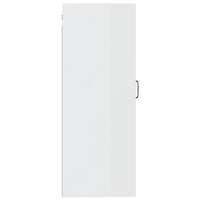 Mobile Pensile Bianco Lucido 35x34x90 cm in Legno Multistrato cod mxl 49370