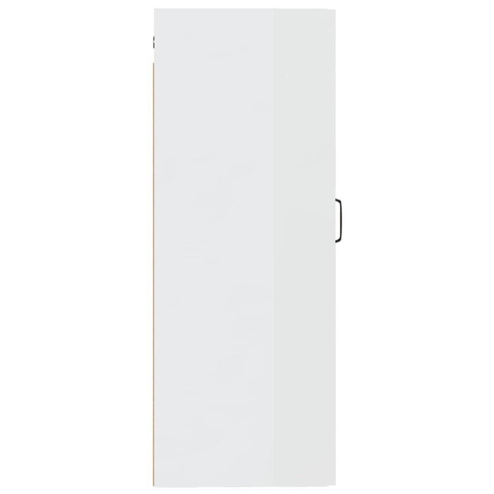 Mobile Pensile Bianco Lucido 35x34x90 cm in Legno Multistrato cod mxl 49370