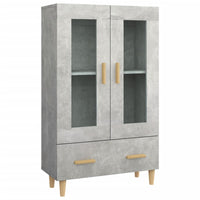 Credenza Grigio Cemento 70x31x115 cm in Legno Multistrato cod mxl 25380