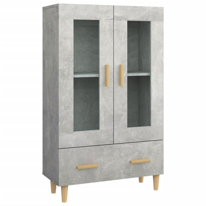 Credenza Grigio Cemento 70x31x115 cm in Legno Multistrato cod mxl 25380