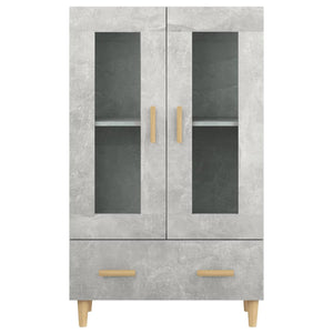 Credenza Grigio Cemento 70x31x115 cm in Legno Multistrato cod mxl 25380