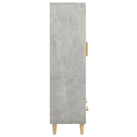 Credenza Grigio Cemento 70x31x115 cm in Legno Multistrato cod mxl 25380