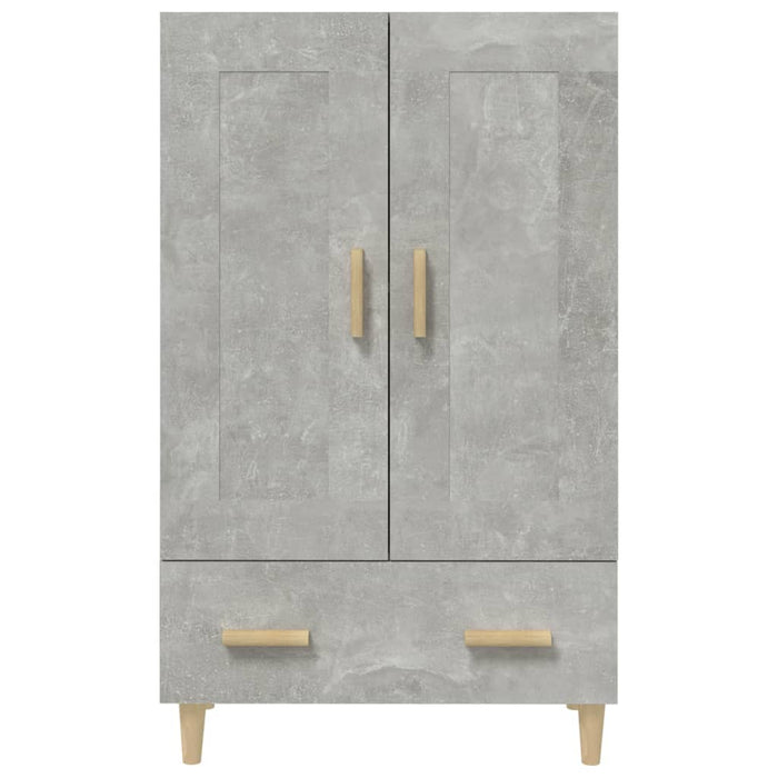 Credenza Grigio Cemento 70x31x115 cm in Legno Multistrato cod mxl 16487