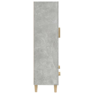 Credenza Grigio Cemento 70x31x115 cm in Legno Multistrato cod mxl 16487