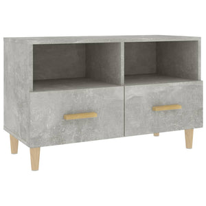 Mobile per TV Grigio Cemento 80x36x50 cm Legno Multistrato