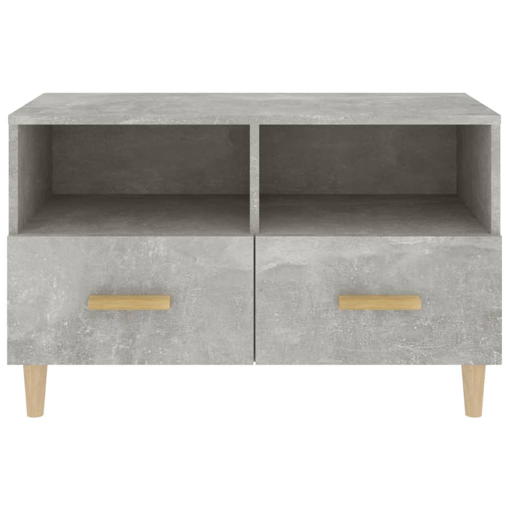 Mobile per TV Grigio Cemento 80x36x50 cm Legno Multistrato