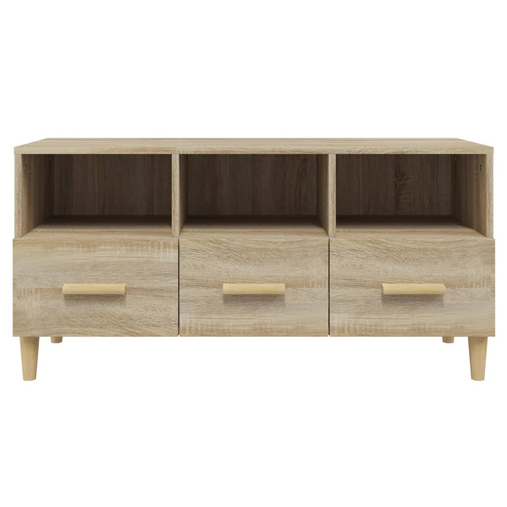 Mobile Porta TV Rovere Sonoma 102x36x50 cm Legno Multistrato