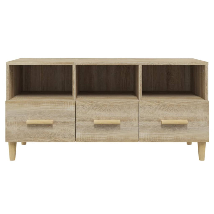 Mobile Porta TV Rovere Sonoma 102x36x50 cm Legno Multistrato