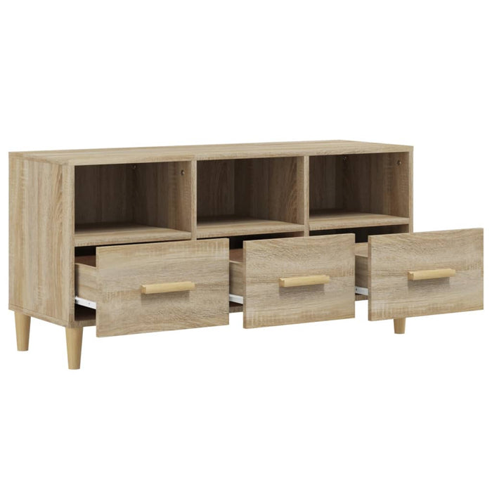 Mobile Porta TV Rovere Sonoma 102x36x50 cm Legno Multistrato