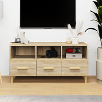 Mobile Porta TV Rovere Sonoma 102x36x50 cm Legno Multistrato