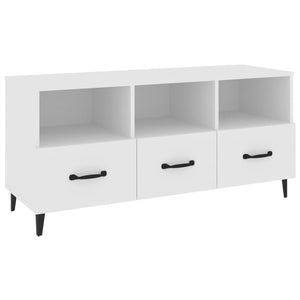 Mobile Porta TV Bianco 102x35x50 cm in Legno Multistrato 812609