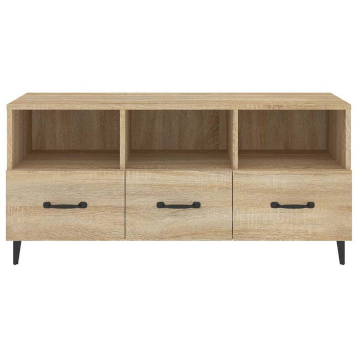 Mobile Porta TV Rovere Sonoma 102x35x50 cm Legno Multistrato cod mxl 20473