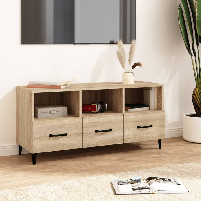 Mobile Porta TV Rovere Sonoma 102x35x50 cm Legno Multistrato cod mxl 20473