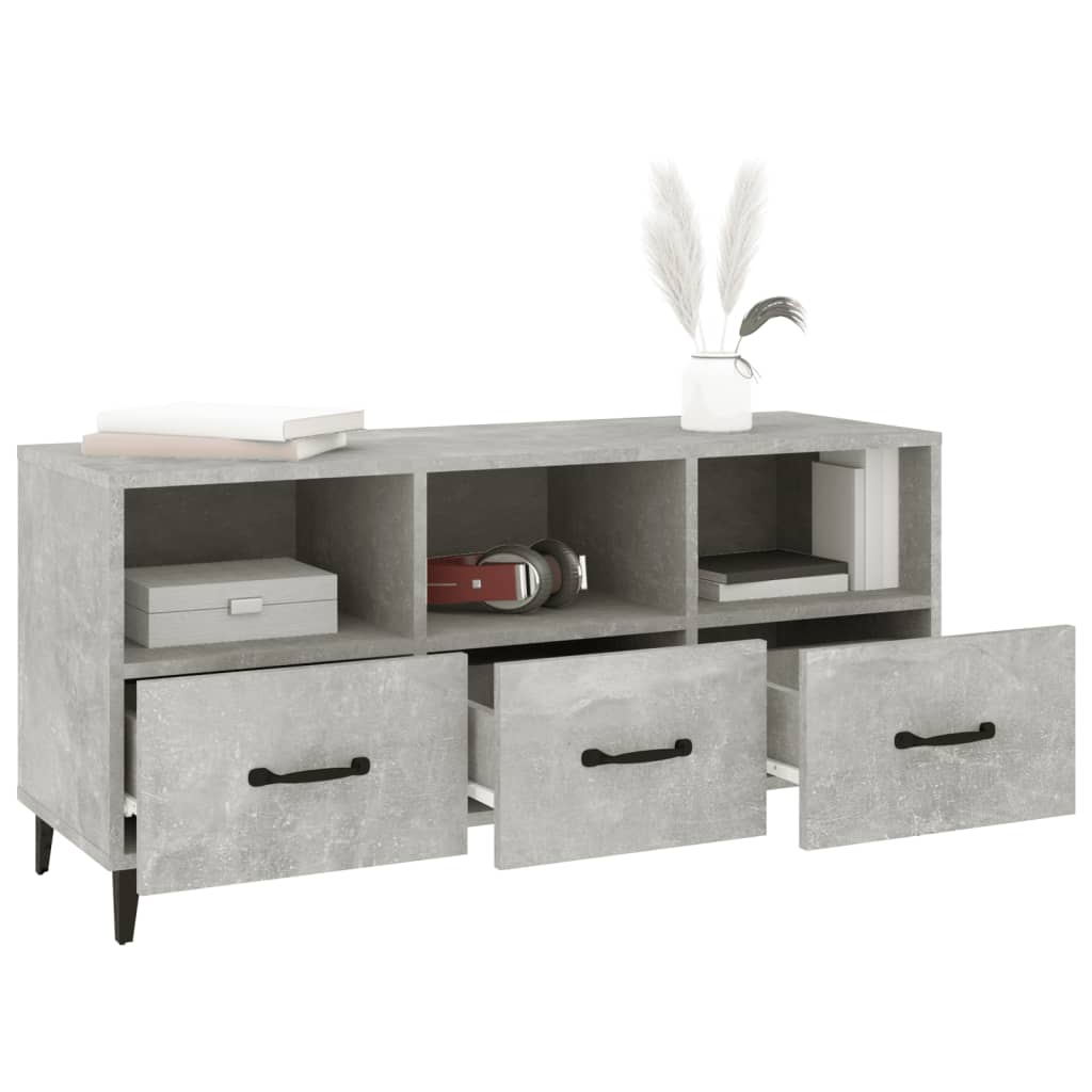 Mobile Porta TV Grigio Cemento 102x35x50 cm Legno Multistrato cod mxl 20423