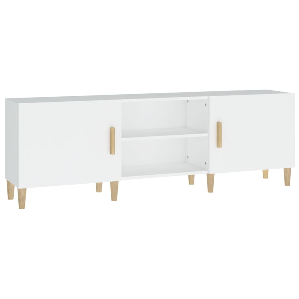 Mobile Porta TV Bianco 150x30x50 cm in Legno Multistrato 812618