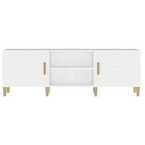 Mobile Porta TV Bianco 150x30x50 cm in Legno Multistrato 812618