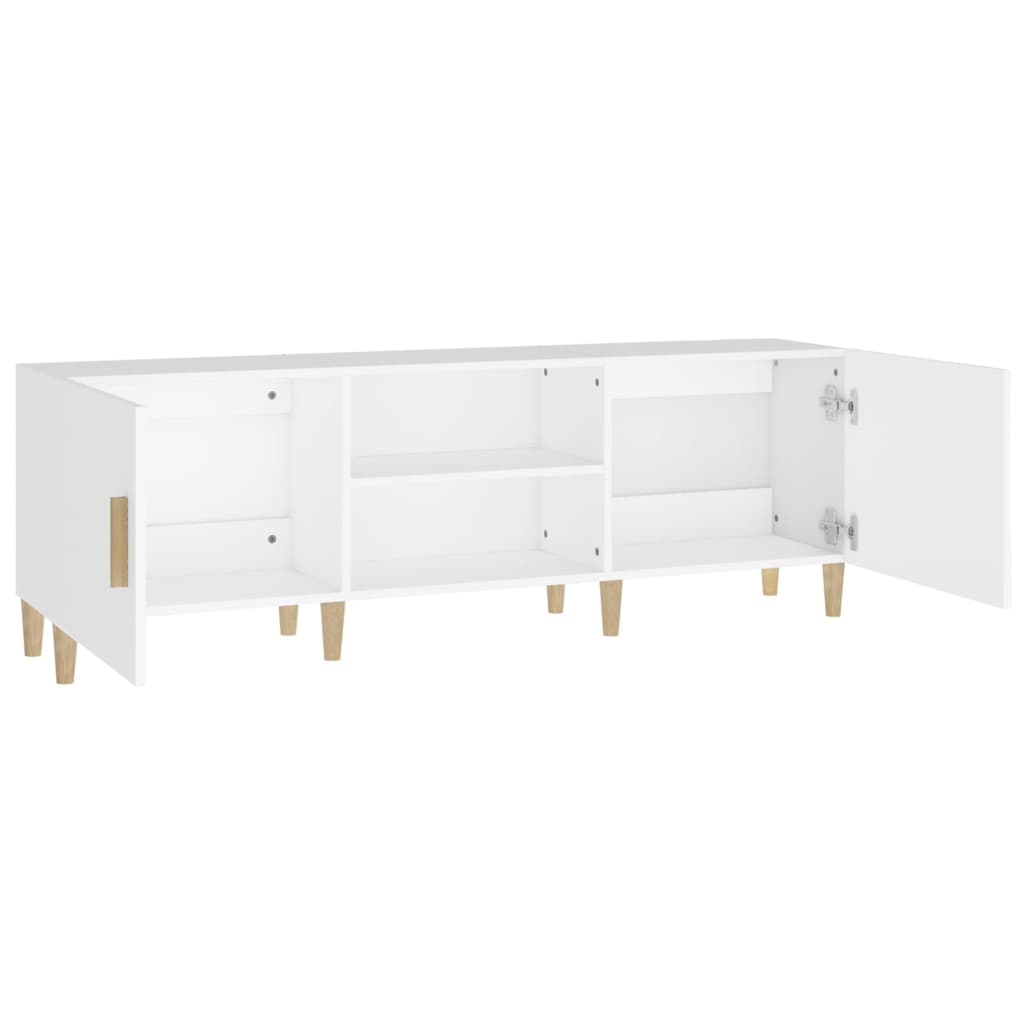 Mobile Porta TV Bianco 150x30x50 cm in Legno Multistrato cod mxl 15351