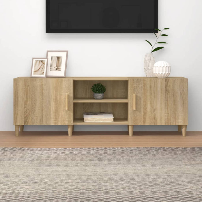 Mobile Porta TV Rovere Sonoma 150x30x50 cm Legno Multistrato 812621