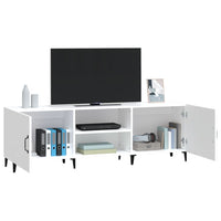 Mobile Porta TV Bianco 150x30x50 cm in Legno Multistrato cod mxl 19406