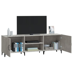 Mobile Porta TV Grigio Cemento 150x30x50cm in Legno Multistrato 812631