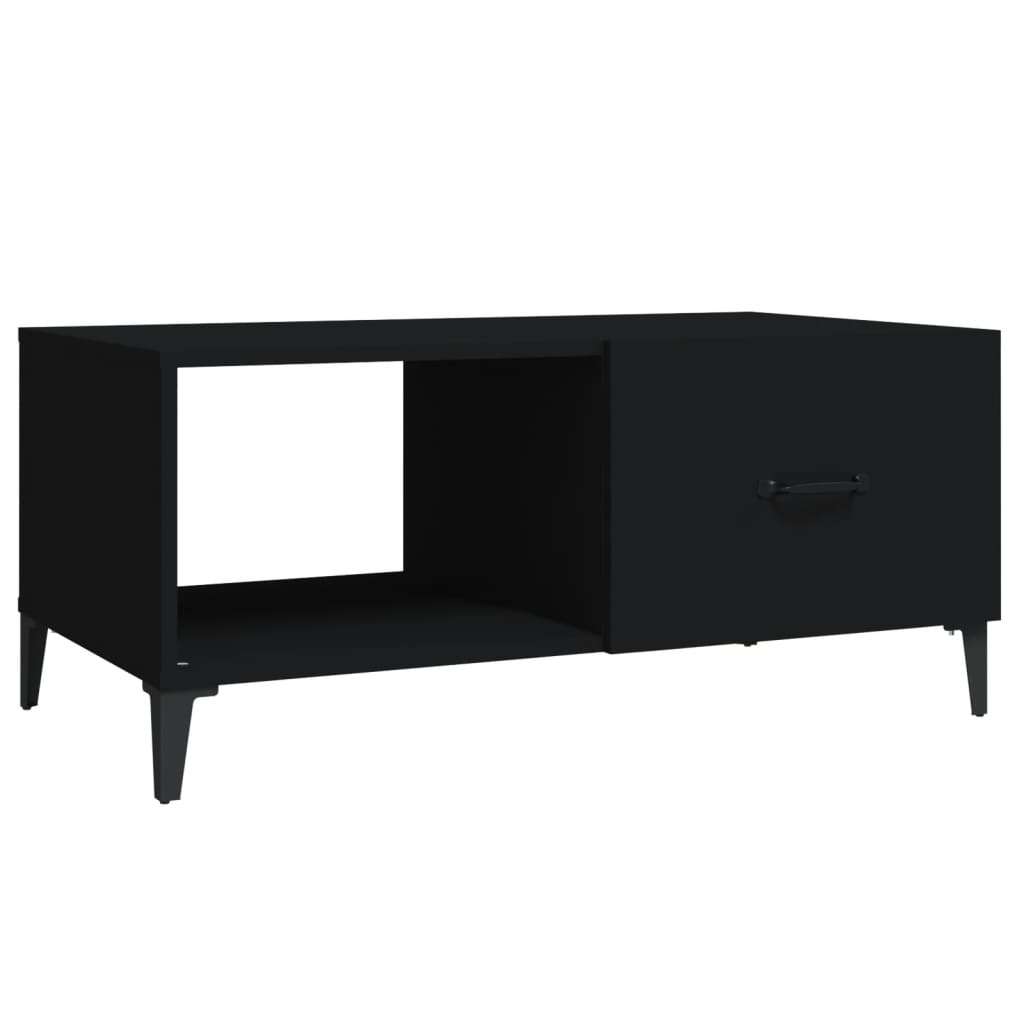 Tavolino da Salotto Nero 90x50x40 cm in Legno Multistrato cod mxl 26242