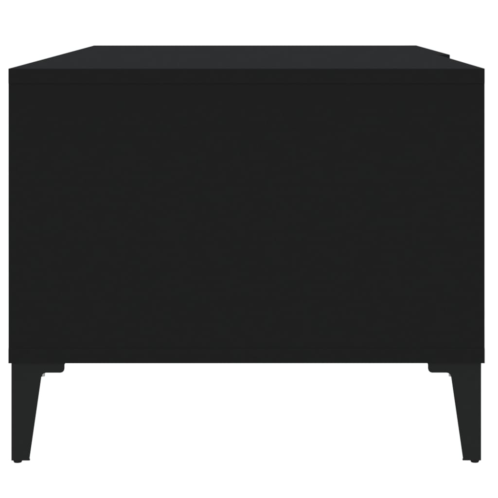 Tavolino da Salotto Nero 90x50x40 cm in Legno Multistrato cod mxl 26242