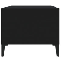 Tavolino da Salotto Nero 90x50x40 cm in Legno Multistrato 812664