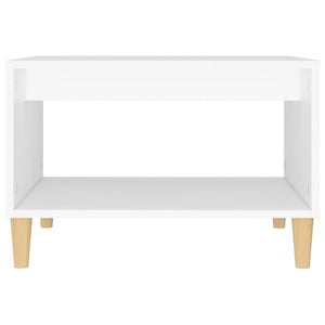 Tavolino da Salotto Bianco 60x40x50 cm in Legno Multistrato cod mxl 29771