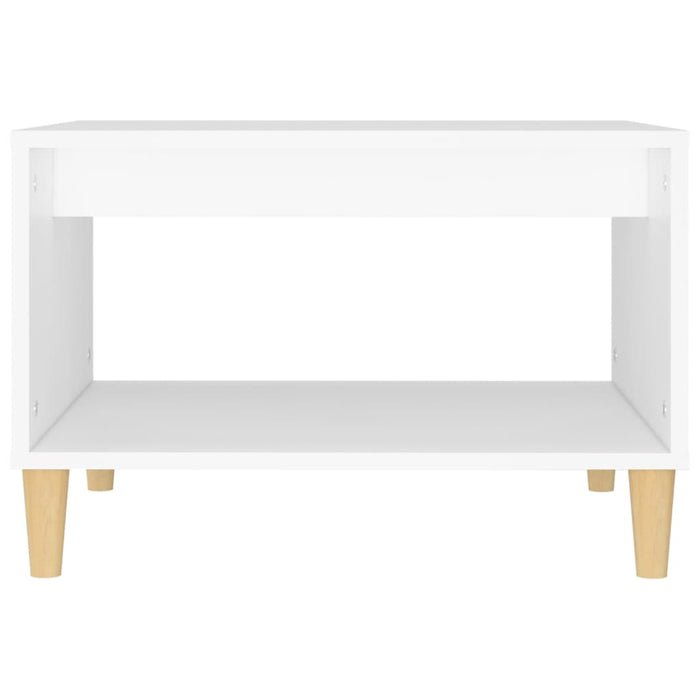 Tavolino da Salotto Bianco 60x40x50 cm in Legno Multistrato cod mxl 29771