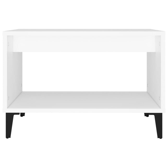 Tavolino da Salotto Bianco 60x50x40 cm in Legno Multistrato 812681