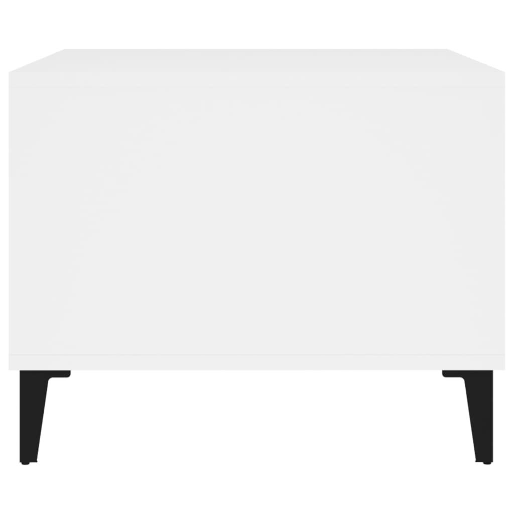 Tavolino da Salotto Bianco 60x50x40 cm in Legno Multistrato cod mxl 17131