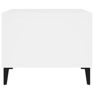 Tavolino da Salotto Bianco 60x50x40 cm in Legno Multistrato cod mxl 17131