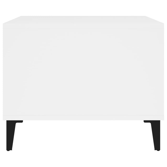 Tavolino da Salotto Bianco 60x50x40 cm in Legno Multistrato 812681